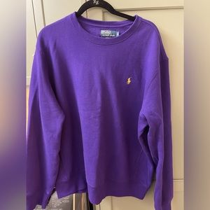 Mens XL Polo by Ralph Lauren purple sweatshirt